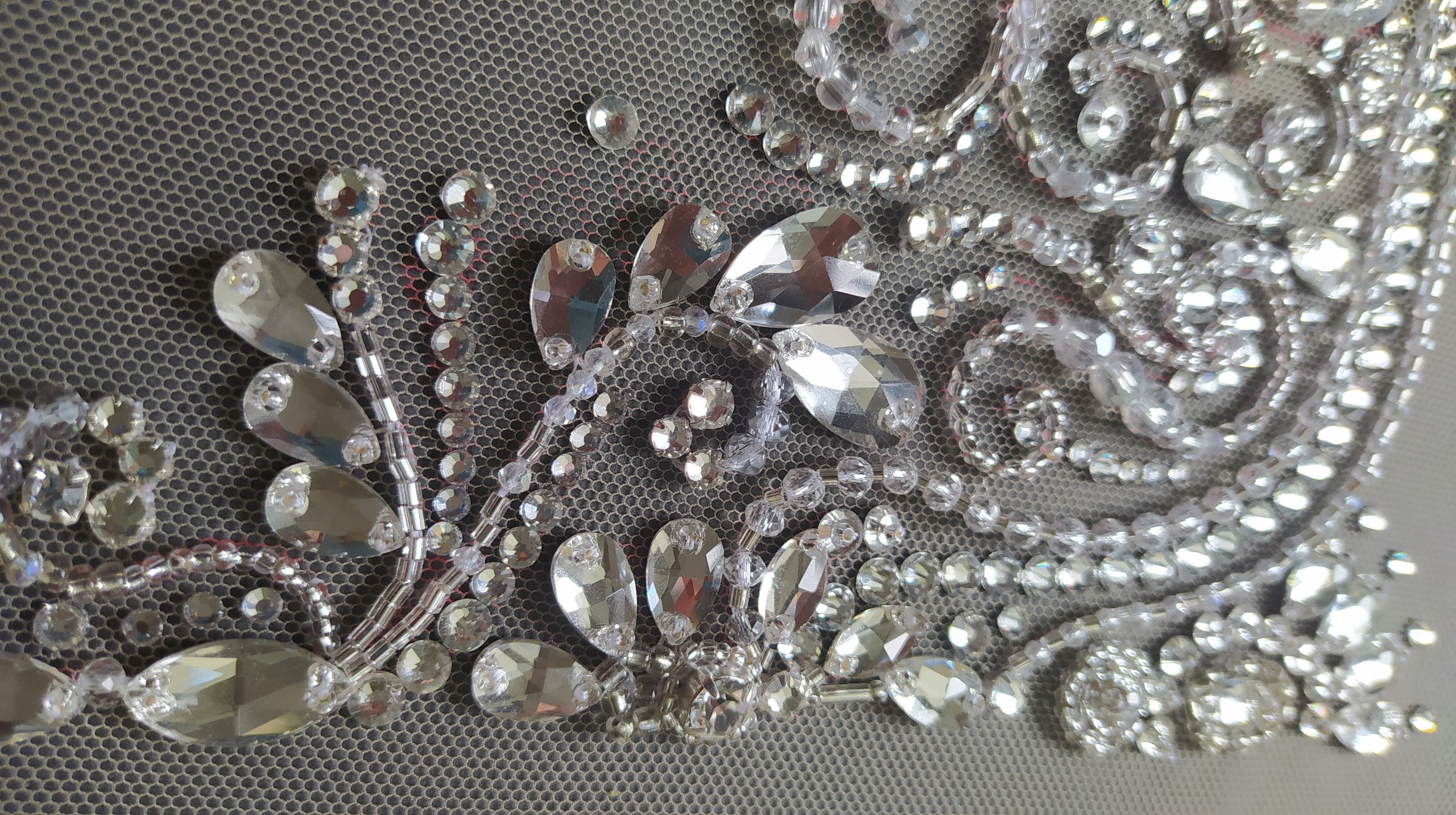 White flowers with gold elements