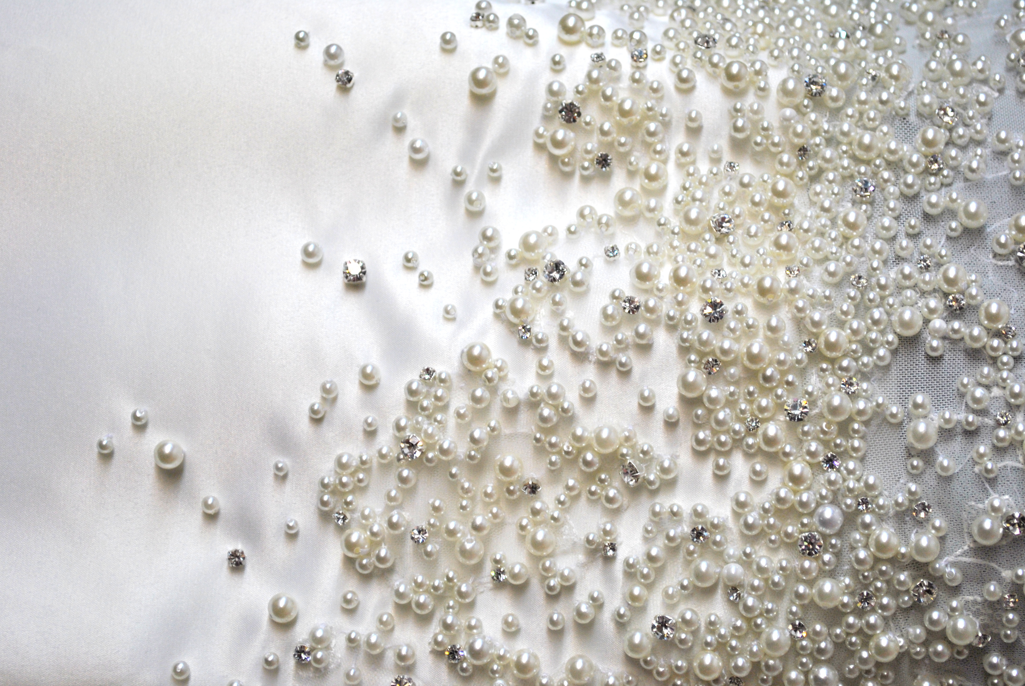 White flowers with gold elements